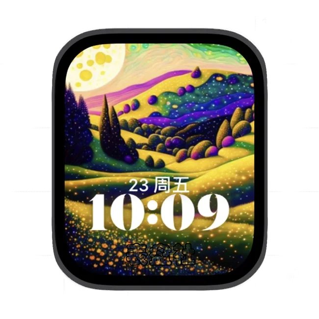 山林景色风光苹果手表iwatch壁纸人像表盘