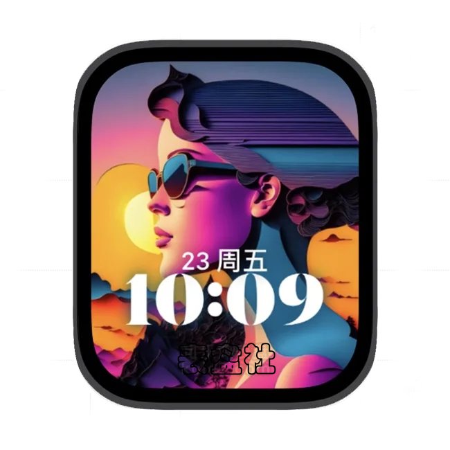 AI人物苹果手表iwatch壁纸人像表盘