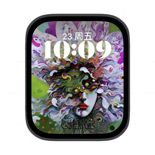 AI女性苹果手表iwatch壁纸人像表盘