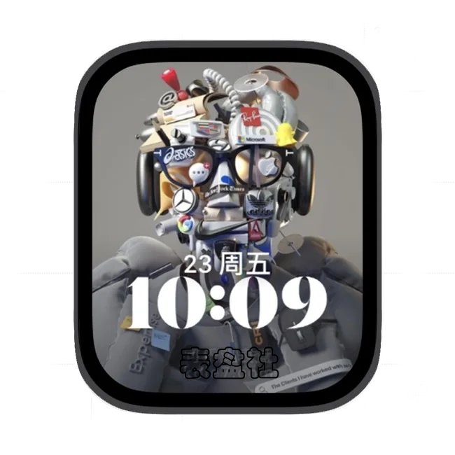 组装机器人苹果手表iwatch壁纸人像表盘