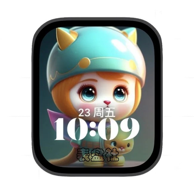 AI小女孩苹果手表iwatch壁纸人像表盘