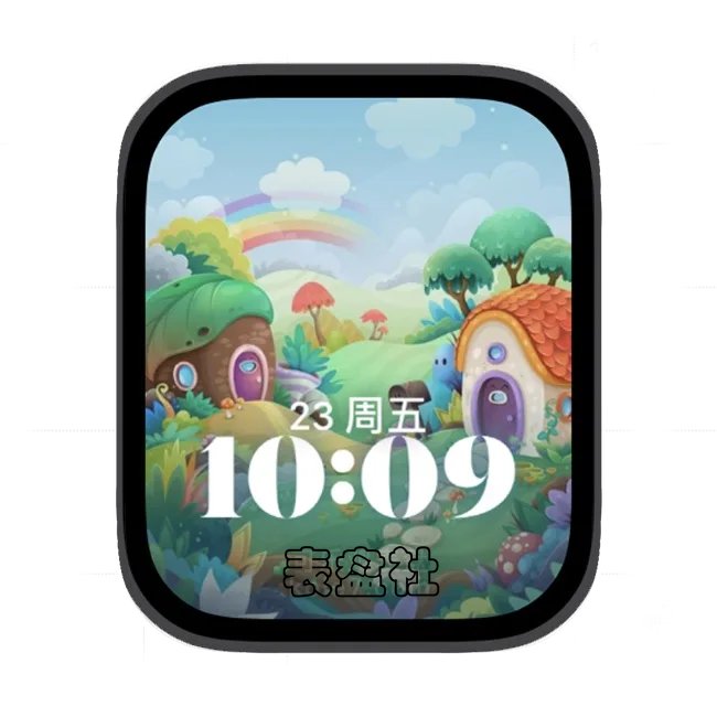 AI农家田园风光景象苹果手表iwatch壁纸人像表盘