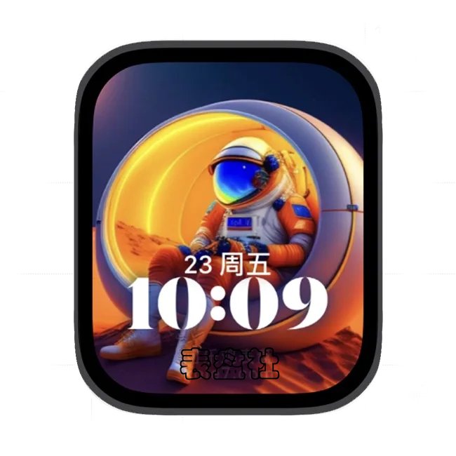 AI太空人苹果手表iwatch壁纸人像表盘