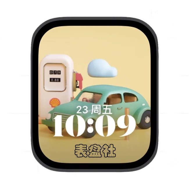 AI小轿车苹果手表iwatch壁纸人像表盘