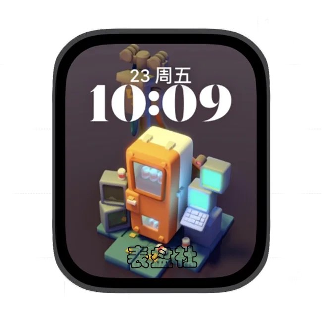 卡通家电苹果手表iwatch壁纸人像表盘