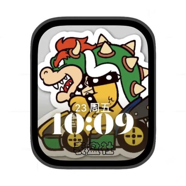 马里奥喷火龙苹果手表iwatch壁纸人像表盘