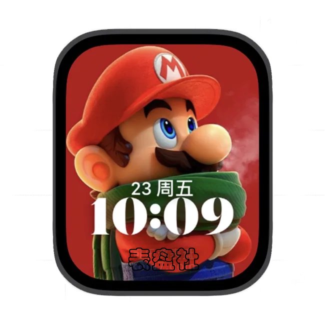马里奥苹果手表iwatch壁纸人像表盘