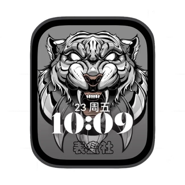 剑牙虎苹果手表iwatch壁纸人像表盘