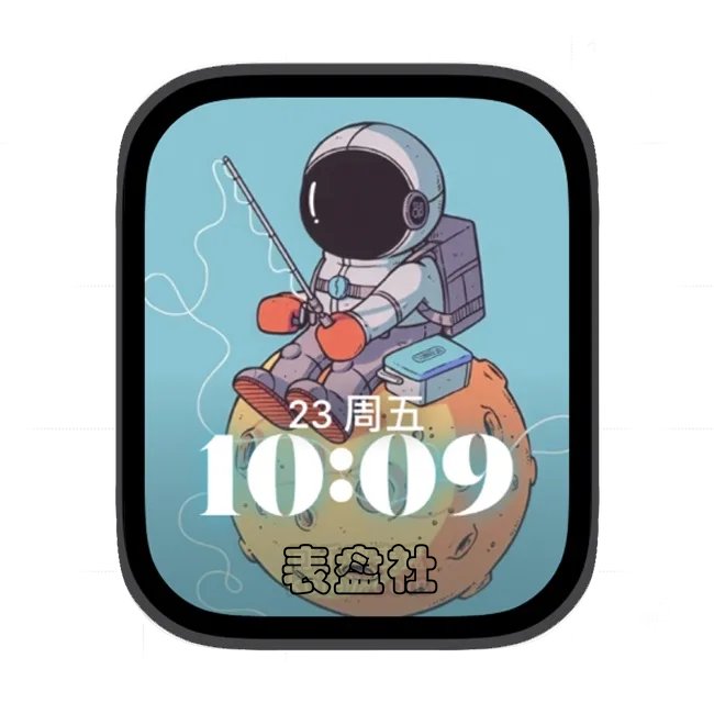 太空人苹果手表iwatch壁纸人像表盘