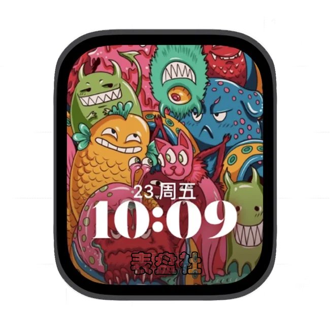 搞笑怪苹果手表iwatch壁纸人像表盘