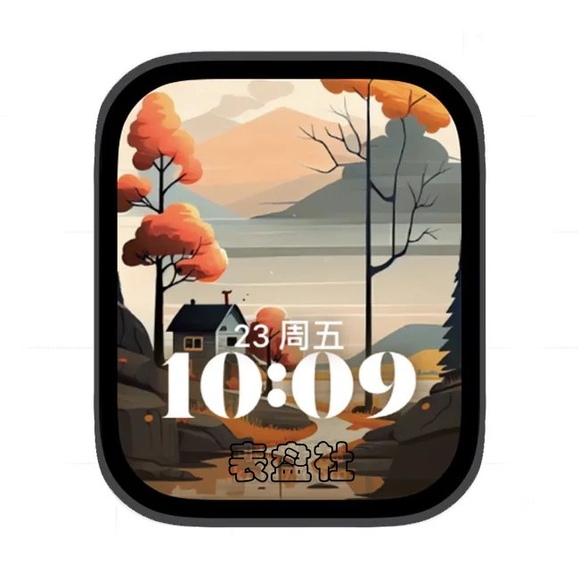 AI山河景象苹果手表iwatch壁纸人像表盘