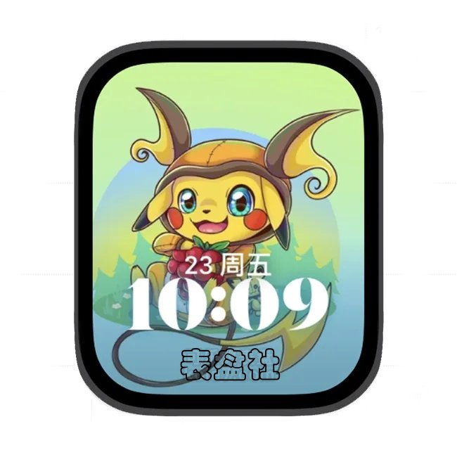 皮卡丘苹果手表iwatch壁纸人像表盘