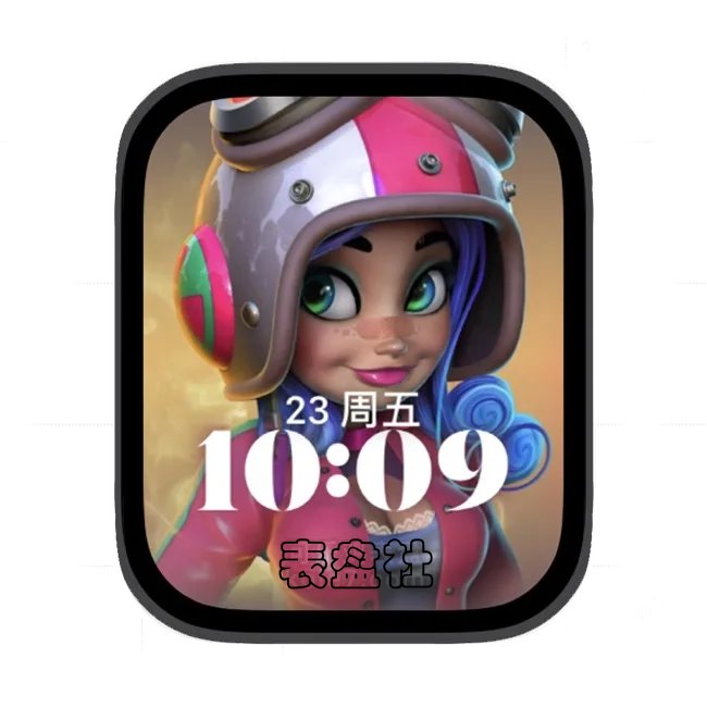 AI女性苹果手表iwatch壁纸人像表盘