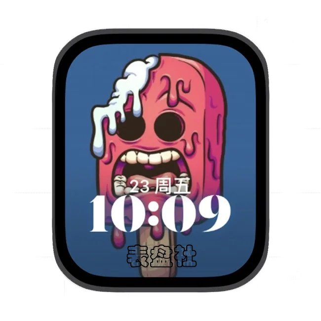 融化的冰淇淋苹果手表iwatch壁纸人像表盘