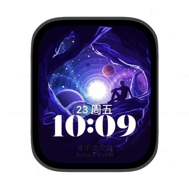 宇宙星空苹果手表iwatch壁纸人像表盘