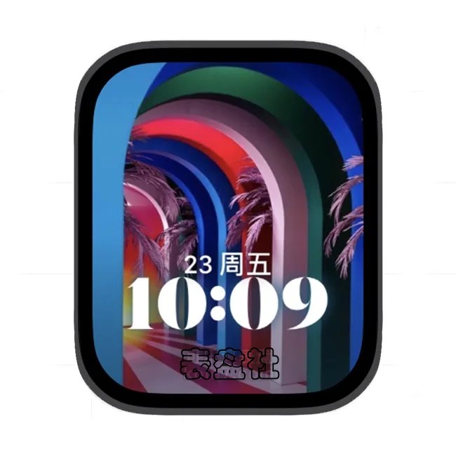 色彩设计建筑苹果手表iwatch壁纸人像表盘