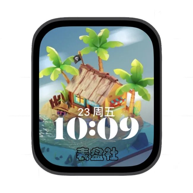 AI家园小木屋苹果手表iwatch壁纸人像表盘