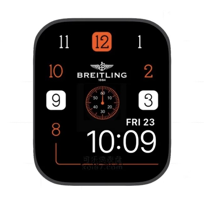 BREITLING百年灵单盘式数字简约苹果手表iwatch壁纸表盘