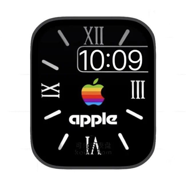 apple黑色简约苹果手表iwatch壁纸表盘