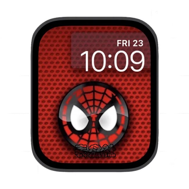 红色底蜂窝状蜘蛛侠苹果手表iwatch壁纸表盘