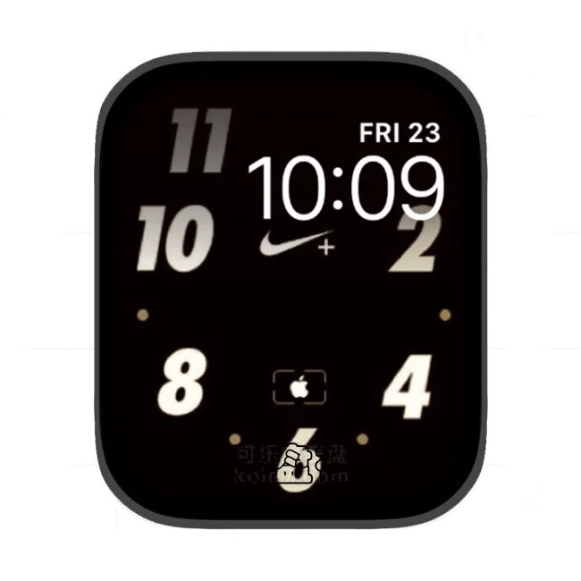 耐克数字简约苹果手表iwatch壁纸表盘