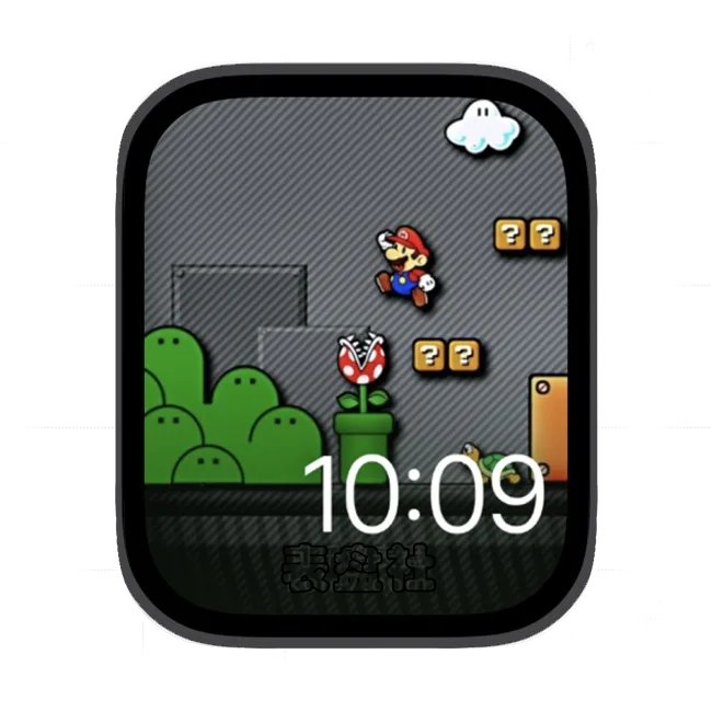 马里奥大闯关苹果手表iwatch壁纸表盘