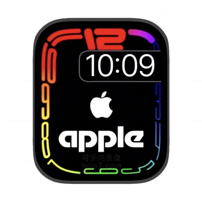 Apple Watch色彩轮廓简约苹果手表iwatch壁纸表盘