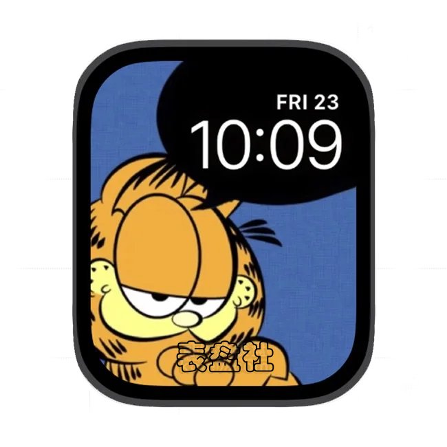 卡通老虎苹果手表iwatch壁纸表盘