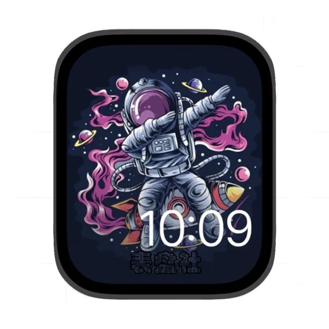摆拍太空人苹果手表iwatch壁纸表盘