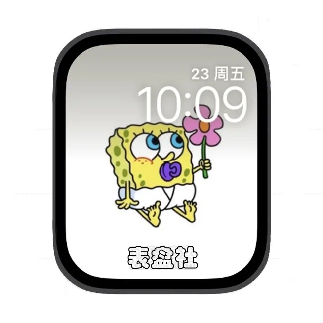 海绵宝宝苹果手表iwatch壁纸表盘