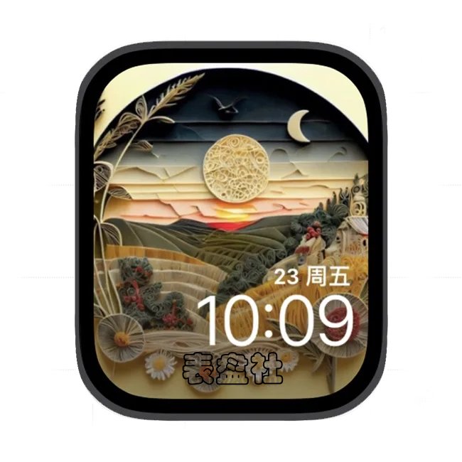 AI山野风光苹果手表iwatch壁纸表盘