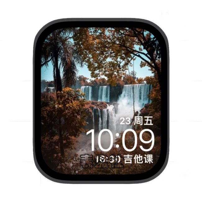 山河瀑布苹果手表iwatch壁纸表盘