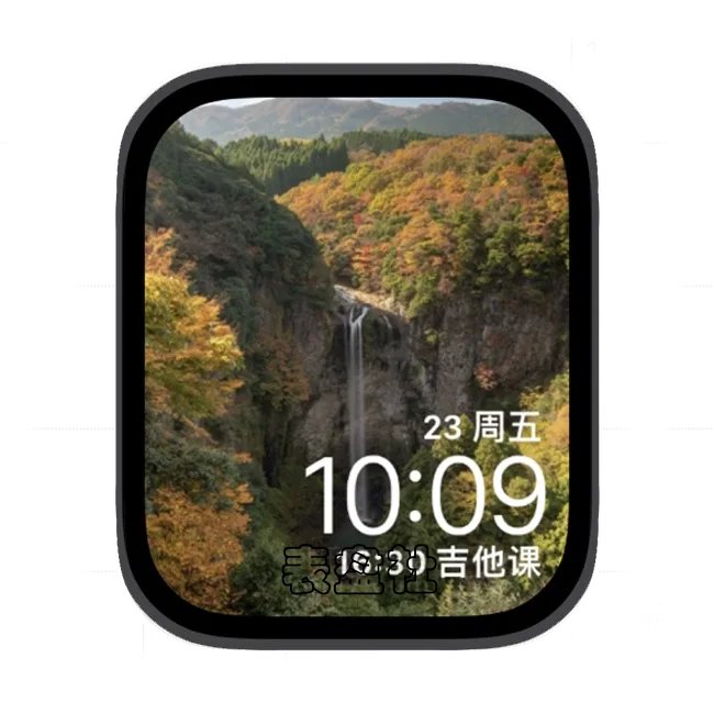 山河秋景苹果手表iwatch壁纸表盘