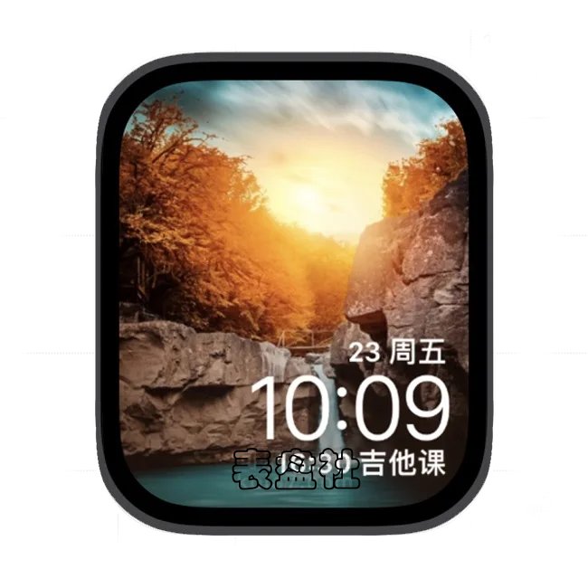 山河落日苹果手表iwatch壁纸表盘