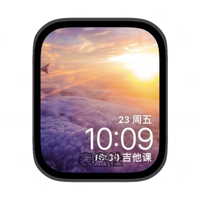 高空云层苹果手表iwatch壁纸表盘