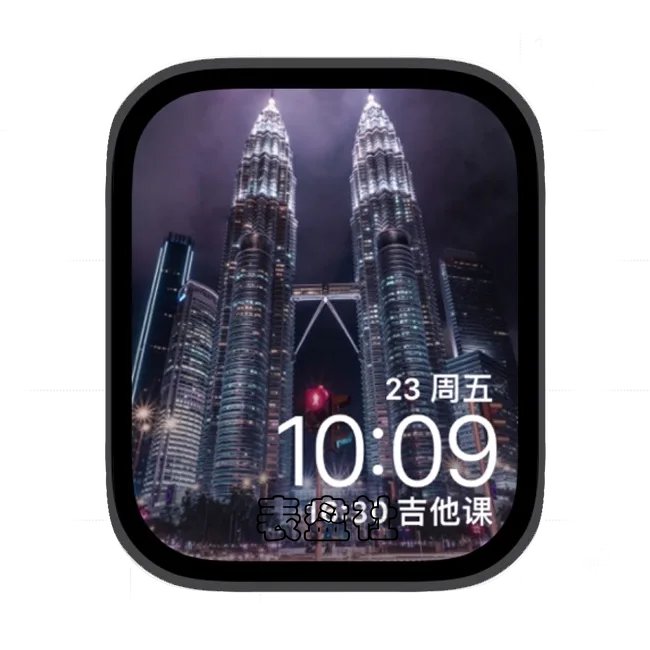 双子塔苹果手表iwatch壁纸表盘