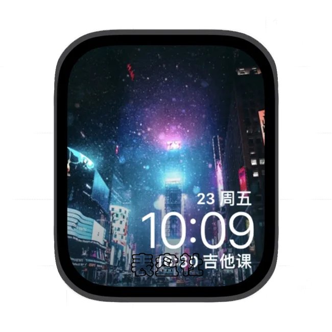 城市夜景苹果手表iwatch壁纸表盘