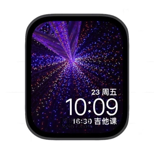 高楼灯光苹果手表iwatch壁纸表盘