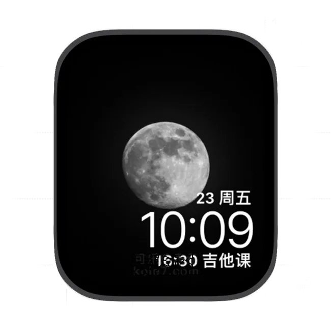 月球苹果手表iwatch壁纸表盘
