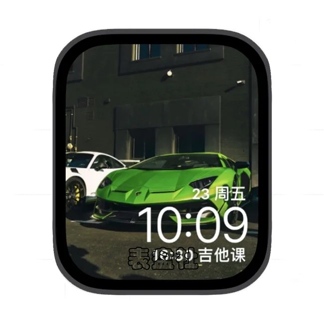 跑车兰博基尼苹果手表iwatch壁纸表盘
