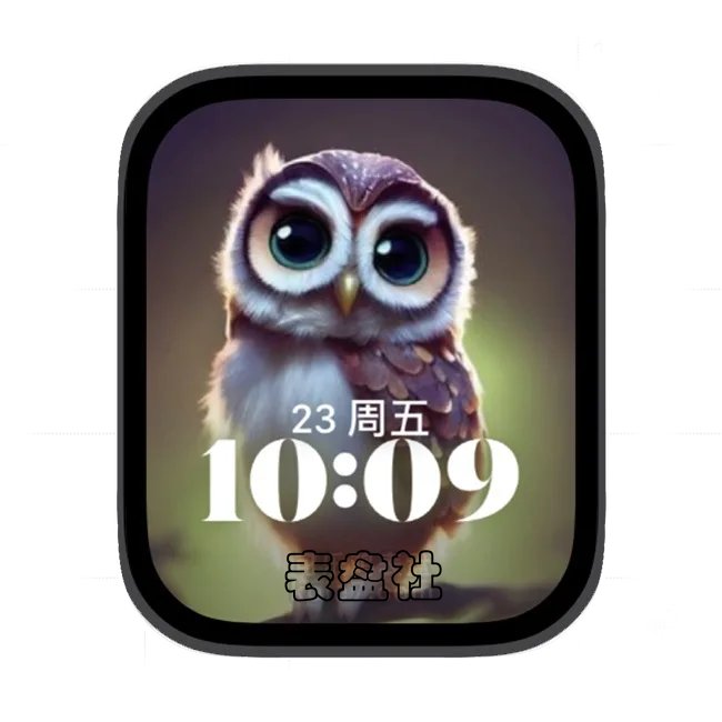 猫头鹰苹果手表iwatch壁纸人像表盘