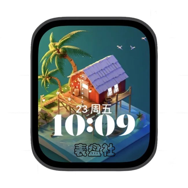 AI小木屋苹果手表iwatch壁纸人像表盘