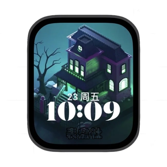 小洋楼苹果手表iwatch壁纸人像表盘
