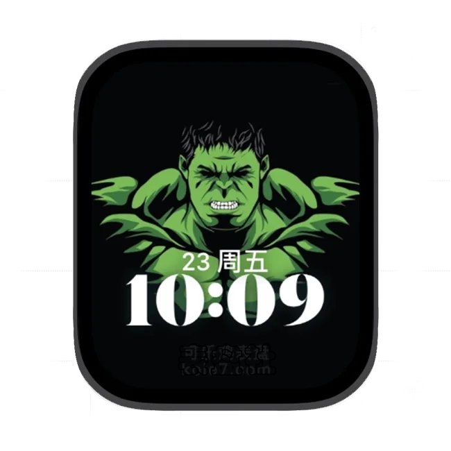 绿巨人苹果手表iwatch壁纸人像表盘