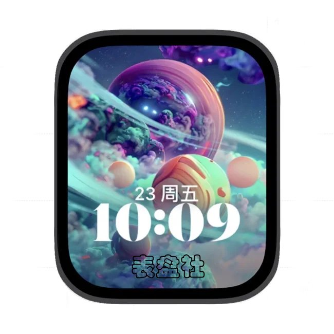 AI宇宙星球苹果手表iwatch壁纸人像表盘