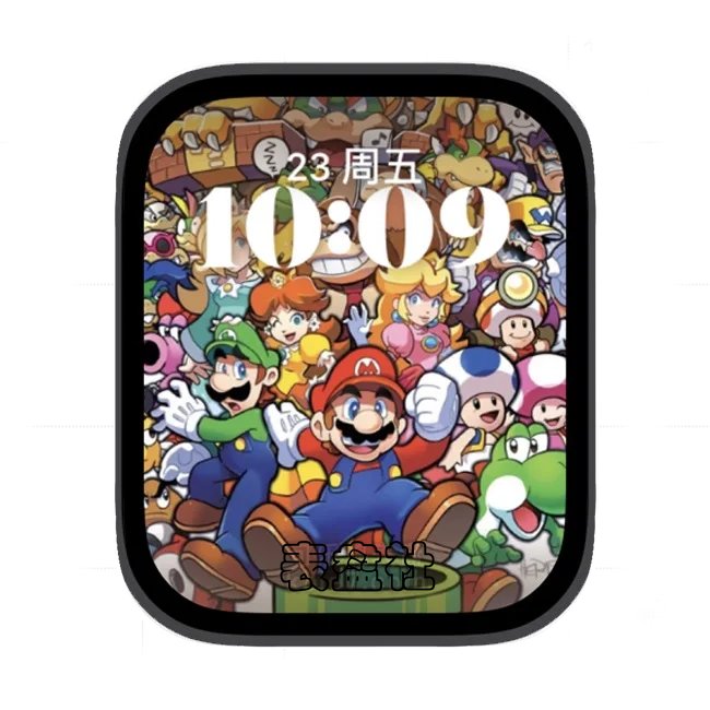 马里奥大家族苹果手表iwatch壁纸人像表盘