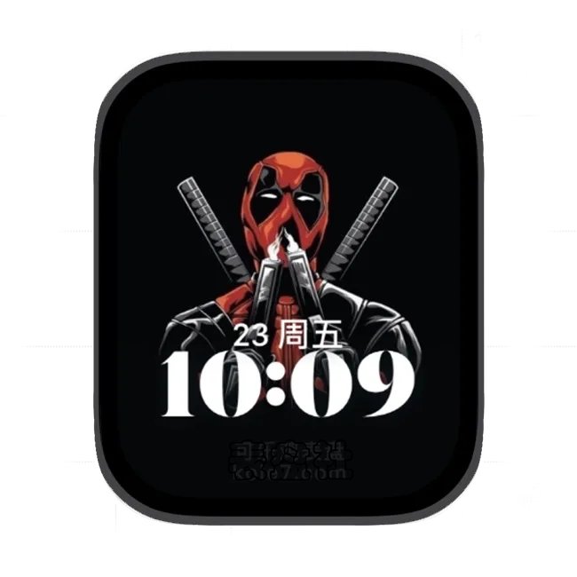 死侍联名苹果手表iwatch壁纸人像表盘