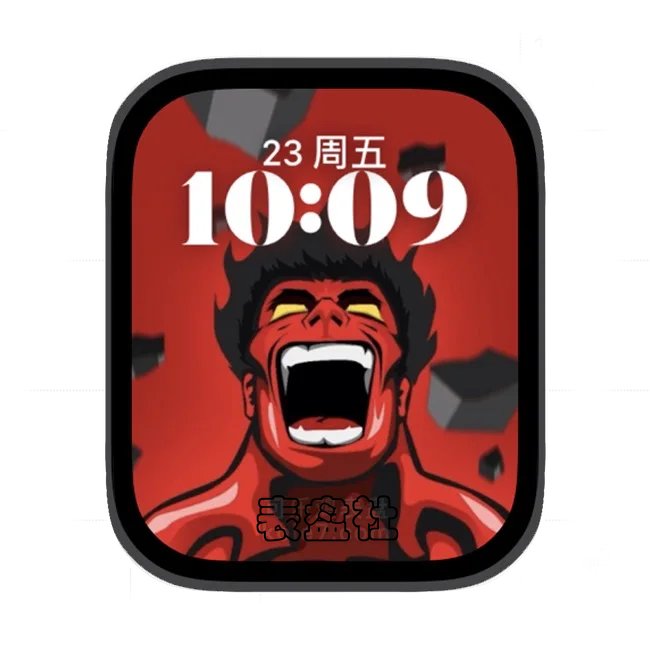 地狱男爵苹果手表iwatch壁纸人像表盘