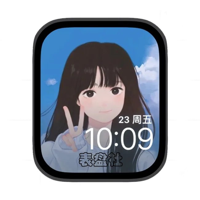 可爱美女苹果手表iwatch壁纸表盘
