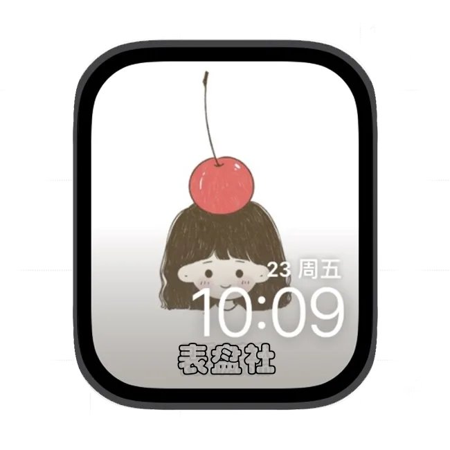 水果女孩苹果手表iwatch壁纸表盘